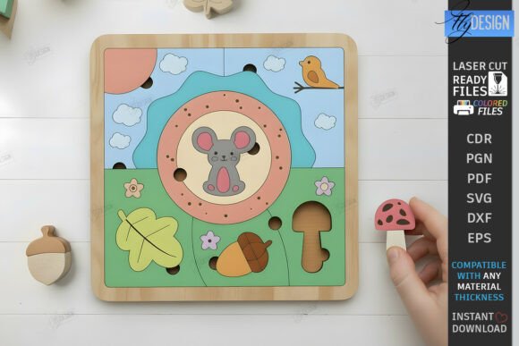 Download Kids Puzzle Laser Cut | Montessori Toy - Kids puzzle Collection