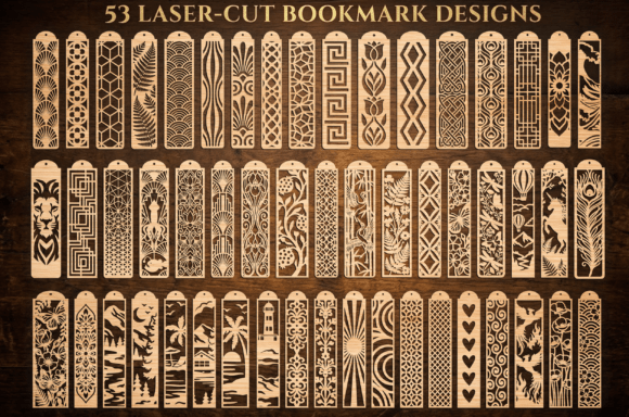 Download Decorative Bookmark, Laser Cut Template - Laser cut template Collection