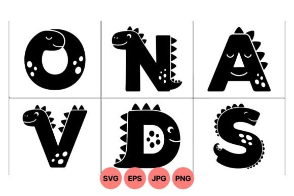 Download Dinosaur Alphabet Svg Letters - Letters Collection