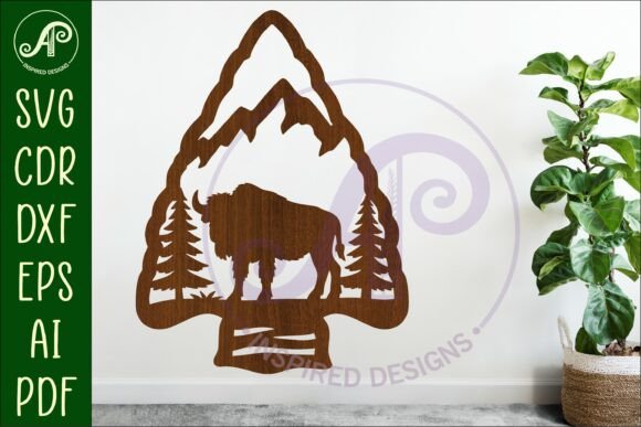 Download Arrowhead Bison Animal Wall Sign - Animal wall sign Collection