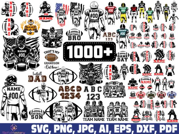 Download Football Player Svg, Football Name Svg - Football Collection