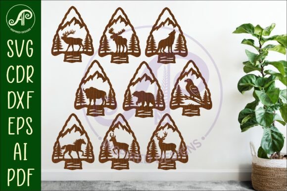 Download Arrowhead Animal Wall Sign Bundle - Animal wall sign Collection