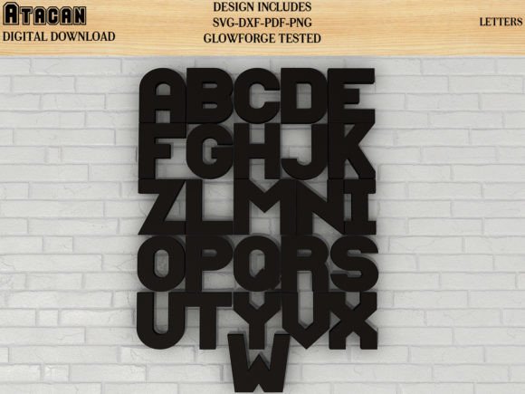 Download Home Letters / Glowforge Files - Letters Collection