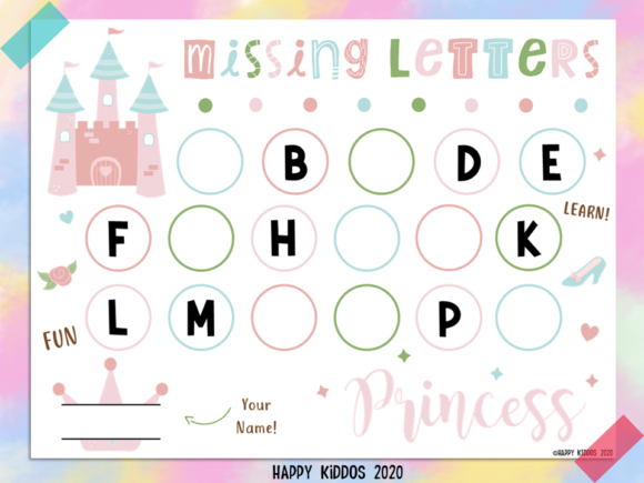 Download Alphabet: Missing Letters (Princess) - Letters Collection