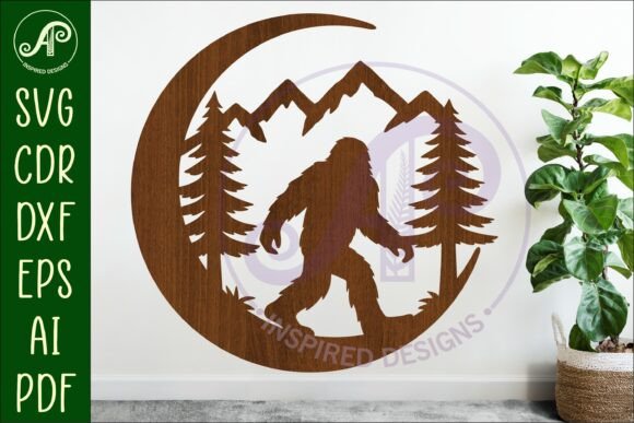 Download Crescent Moon Bigfoot Animal Wall Sign - Animal wall sign Collection