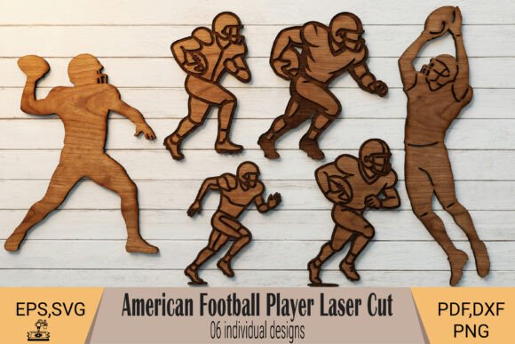 Download Football Player Laser Cut SVG - Football Collection