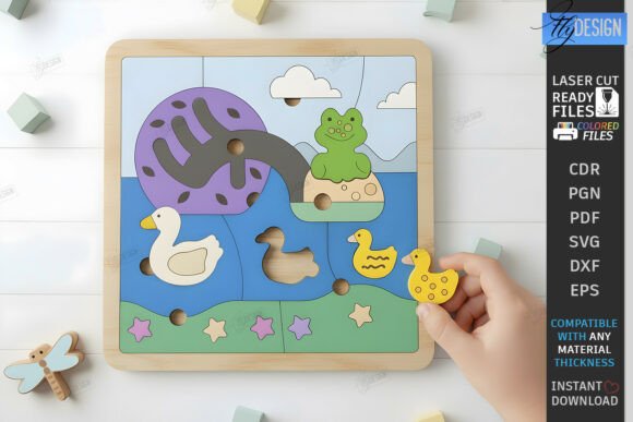 Download Kids Puzzle Laser Cut | Montessori Toy - Kids puzzle Collection