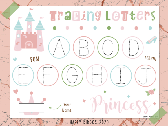 Download Trace &amp; Write the Letters (Princess) - Letters Collection