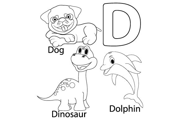 Download Coloring the Letters D for Kids - Letters Collection