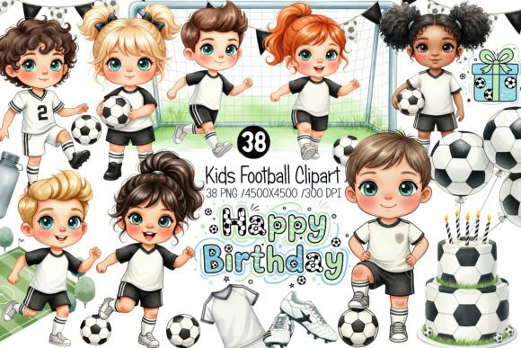 Download Kids Soccer Clipart, Football Clipart - Football Collection